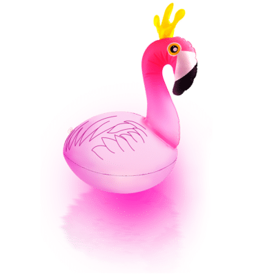 Flamingo float light up