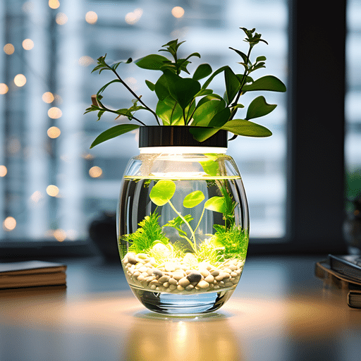 rounded-submersible-led-light-in-the-vase