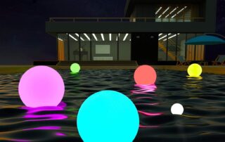 glowing pool ball