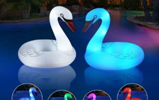 Swan Float Ride pool Light Attached